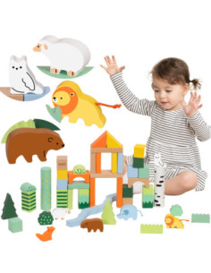 CLASSIC WORLD Set of Wooden Blocks Forest World 50 pcs.