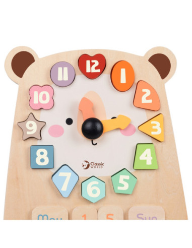 CLASSIC WORLD Zegar w Kształcie Misia