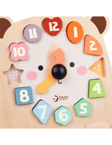 CLASSIC WORLD Zegar w Kształcie Misia