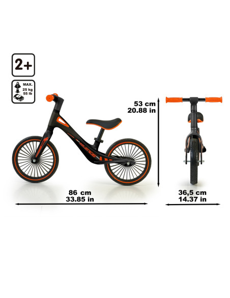 FEBER Rowerek Biegowy dla Dzieci Lekki Regulowne Siodełko