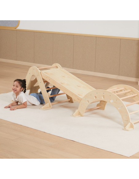 VIGA Drewniana Zjeżdżalnia Prosta Ścianka Wspinaczkowa