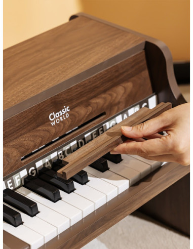 CLASSIC WORLD Drewniane Pianino + Książeczka do nauki