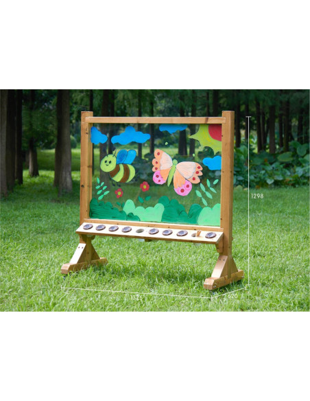 MASTERKIDZ Przezroczysta Akrylowa Tablica Malarska + Kubeczki