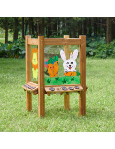 MASTERKIDZ 4-Sided Transparent Acrylic Paintable Board + Cups