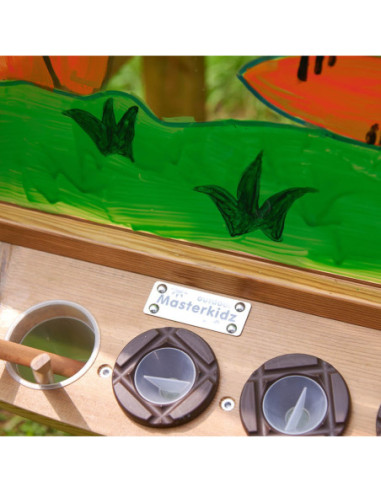 MASTERKIDZ 4 Stronna Tablica Przezroczysta Akrylowa Do Malowania + Kubeczki