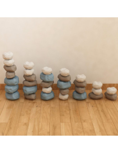 MASTERKIDZ Elastyczny Tor Kulkowy + Gumowe Kamienie Konstrukcyjne 42 el.