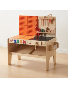 MASTERKIDZ Wooden Workshop XXL Montessori STEM with Tools + Accessories