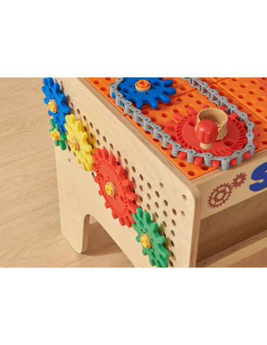 MASTERKIDZ Drewniany Warsztat XXL Montessori STEM z Narzędziami + Akcesoria