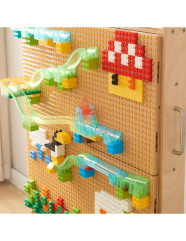 MASTERKIDZ Drewniana Tablica STEM Wolnostojąca + Akcesoria