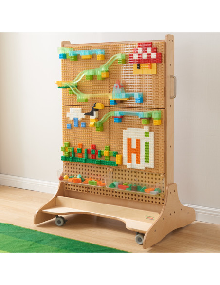 MASTERKIDZ Zestaw Klocków Konstrukcyjnych STEM 135 el. z Nakładką na Panel 1 szt.