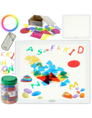 MASTERKIDZ Kwadratowy Panel Świetlny LED Kolorowy + Zestaw Akcesoriów