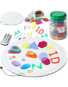 MASTERKIDZ Round LED Color Light Panel + Accessories Set