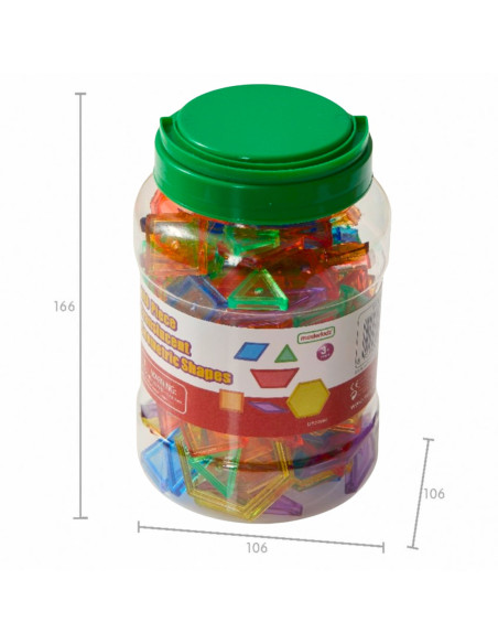 MASTERKIDZ Okrągły Panel Świetlny LED Kolorowy +  Klocki Montessori Mozaika 140 el.