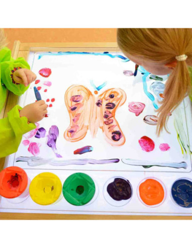 MASTERKIDZ Rama Sensoryczna - Panel LED + Przezroczysta Taca Do Malowania