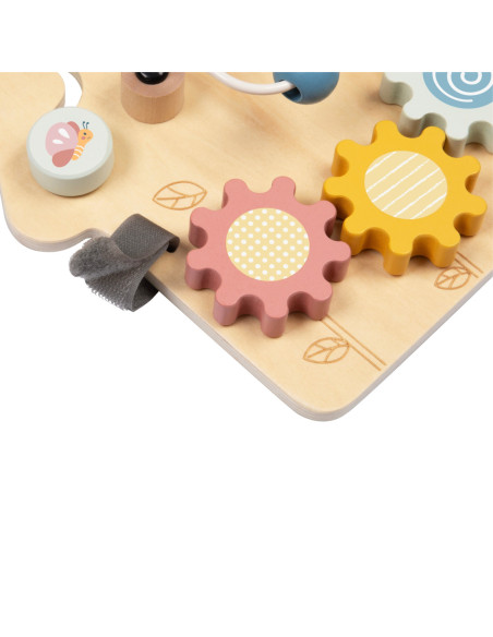 TOOKY TOY Duża Drewniana Tablica Manipulacyjna Domek - Centrum Aktywności