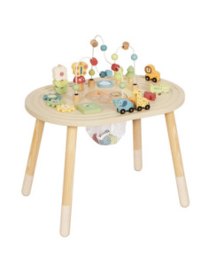 TOOKY TOY Drewniany Stolik Aktywności Safari 2