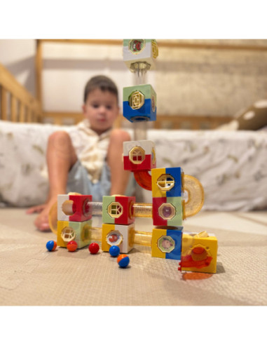 WOOPIE Zestaw Konstrukcyjny Klocki 3D Tor Kulkowy