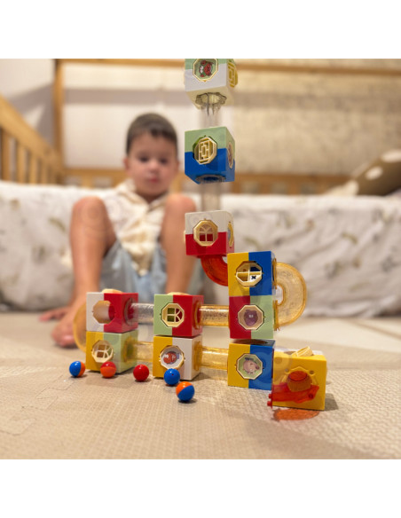 WOOPIE Zestaw Konstrukcyjny Klocki 3D Tor Kulkowy