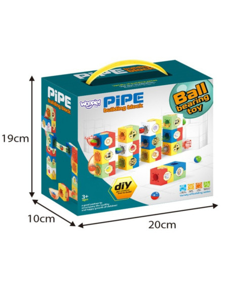 WOOPIE Zestaw Konstrukcyjny Klocki 3D Tor Kulkowy