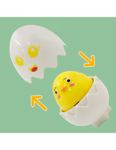 WOOPIE Kolorowe Jajka Edukacyjne z Kurczakiem Efekty Dźwiękowe 6szt