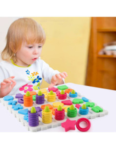 WOOPIE Układanka Montessori Trening Mózgu Literki Cyferki 139 el 2