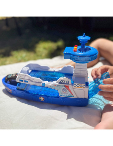 WOOPIE Policyjna Łódź Patrolowa 1:16 Efekty Świetle i Dźwiękowe