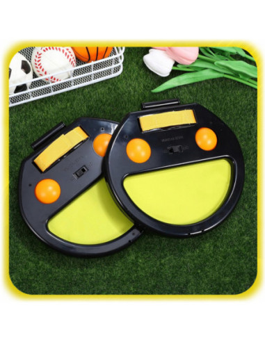 WOOPIE Catch Ball Gra Zręcznościowa Rzucaj Łap Dla Dwojga 2x Paletki+ 4 Piłki