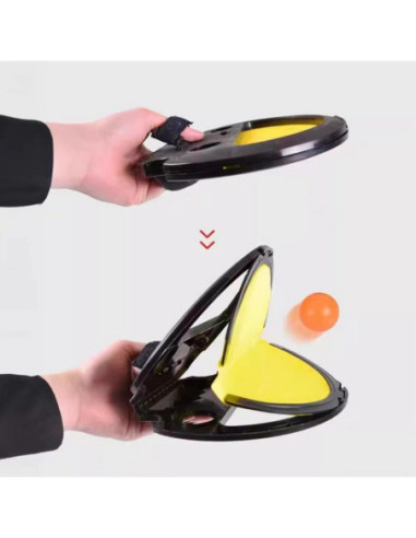 WOOPIE Catch Ball Gra Zręcznościowa Rzucaj Łap Dla Dwojga 2x Paletki+ 4 Piłki