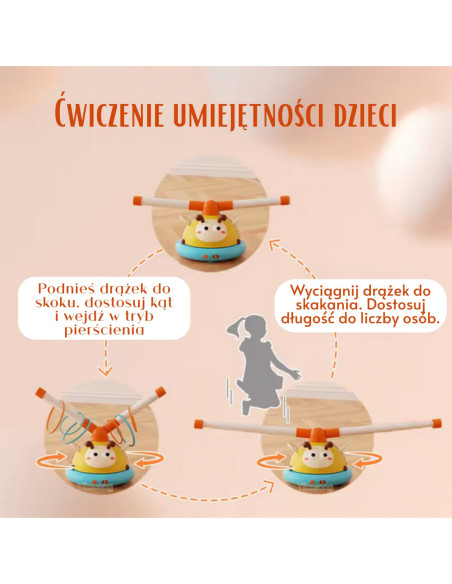 WOOPIE Skakanka Automatyczna dla Dzieci 2w1 Pszczółka Rzut Obręczą
