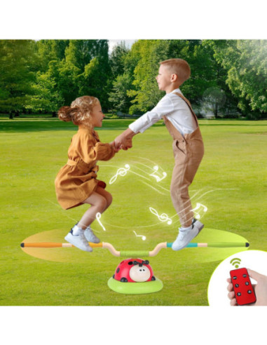 WOOPIE Zabawka 3w1 Gra Zręcznościowa Dla Dzieci Wyrzutnia Rakiet Skakanka Ringo