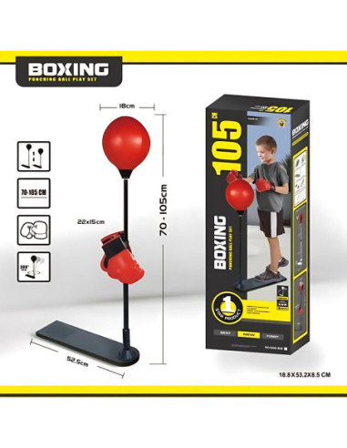 WOOPIE Zestaw Bokserski Stojąca Gruszka Regulowana 70-105 cm