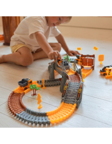 WOOPIE Tor Budowlany Zestaw Konstrukcyjny 174 Elementy