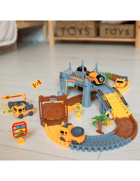 WOOPIE Tor Budowlany Zestaw Konstrukcyjny 174 Elementy