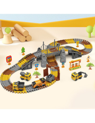 WOOPIE Tor Budowlany Zestaw Konstrukcyjny 174 Elementy