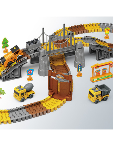 WOOPIE Tor Budowlany Zestaw Konstrukcyjny 174 Elementy