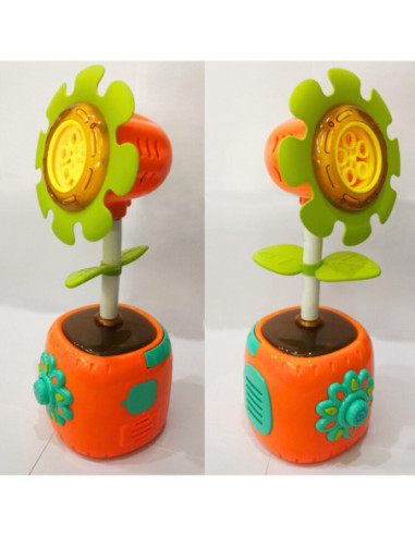 WOOPIE Słonecznikowa Elektryczna Maszyna Do Bąbelków Efekty Świetlne i Dźwiękowe