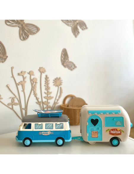 WOOPIE Kamper z Przyczepką Efekty Świetlne i Dźwiękowe