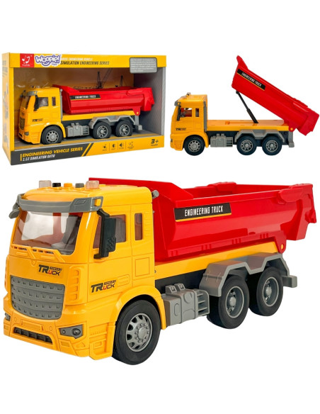 WOOPIE Wywrotka Budowlana w Skali 1:12 Efekty Świetlne Dźwiękowe!