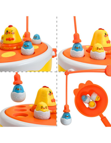 WOOPIE Gra Zręcznościowa Wesołe Kurczaczki Łowienie i Katapulta !