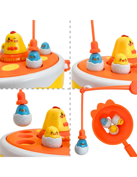 WOOPIE Gra Zręcznościowa Wesołe Kurczaczki Łowienie i Katapulta !