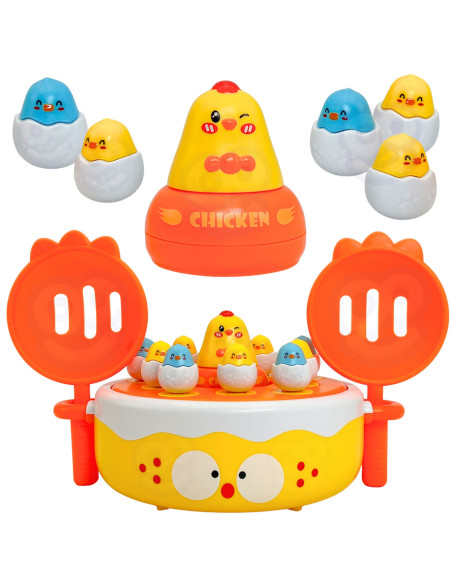 WOOPIE Gra Zręcznościowa Wesołe Kurczaczki Łowienie i Katapulta !