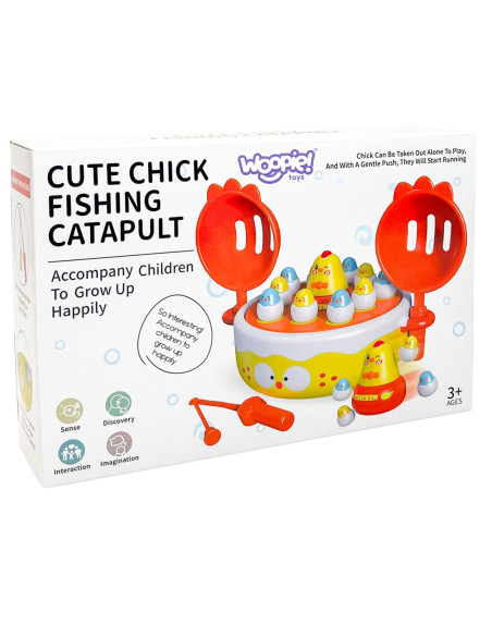 WOOPIE Gra Zręcznościowa Wesołe Kurczaczki Łowienie i Katapulta !