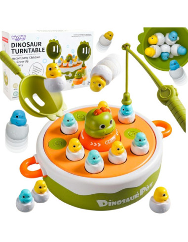 WOOPIE Wesoła Dino-Przygoda Gra Zręcznościowa Łowienie Dinozaurów!