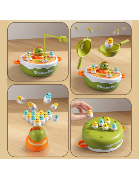 WOOPIE Wesoła Dino-Przygoda Gra Zręcznościowa Łowienie Dinozaurów!