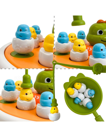 WOOPIE Wesoła Dino-Przygoda Gra Zręcznościowa Łowienie Dinozaurów!