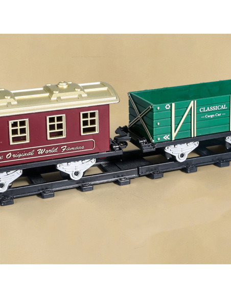 WOOPIE Klasyczny Pociąg Parowy Lokomotywa Tor XXL