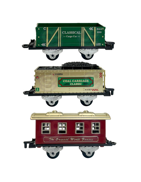 WOOPIE Klasyczny Pociąg Parowy Lokomotywa Tor XXL