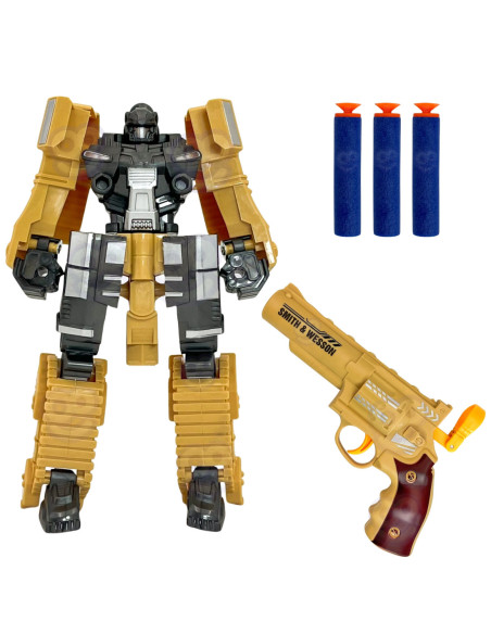 WOOPIE Zestaw Robot Bojowy Transformujący i Wyrzutnie