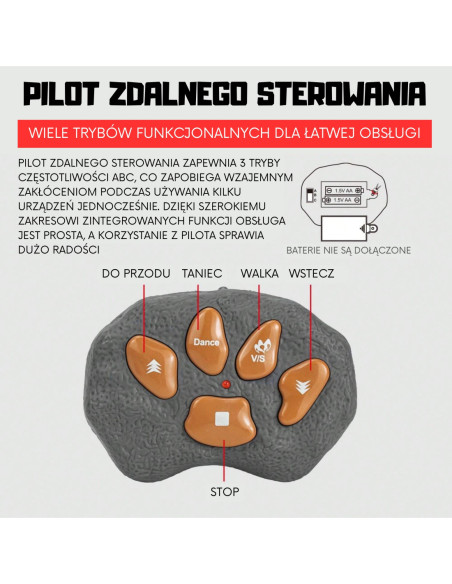 WOOPIE Zdalnie Sterowany Dinozaur Stegozaur Ożyw Prehistoryczny Świat w Twoim Domu!