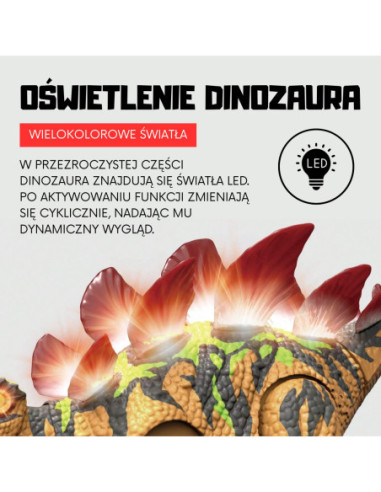 WOOPIE Zdalnie Sterowany Dinozaur Stegozaur Ożyw Prehistoryczny Świat w Twoim Domu!